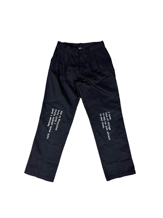 "Poem_001" Pleated Trousers